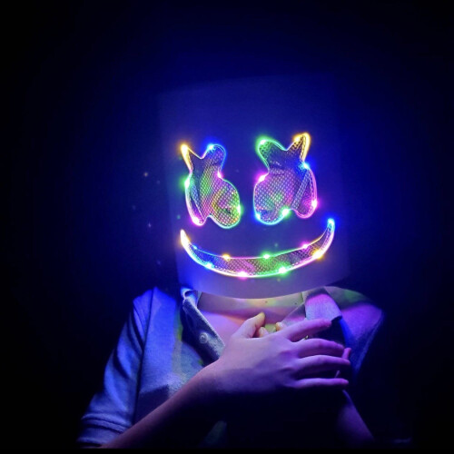Φωτεινή μάσκα Marshmellow DJ για ατμόσφαιρα μπαρ props_Δώρο-έκπληξη 1