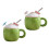 Fun Ceramic Mug Coconuts Shape 500ML Capacity Drinking Cup-Pink 2