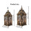 Lanterne à bougie décorative pour centres de table, bougeoirs-S 6