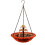 Space Saving Solar Powered Bird Bath Fountain For Trees-Pink 1