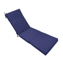 Coussin de chaise longue épais avec matériaux en-Bleu marine