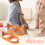 2Pieces Silicone Eggs Molds For Cooking Breakfast-orang  color 7