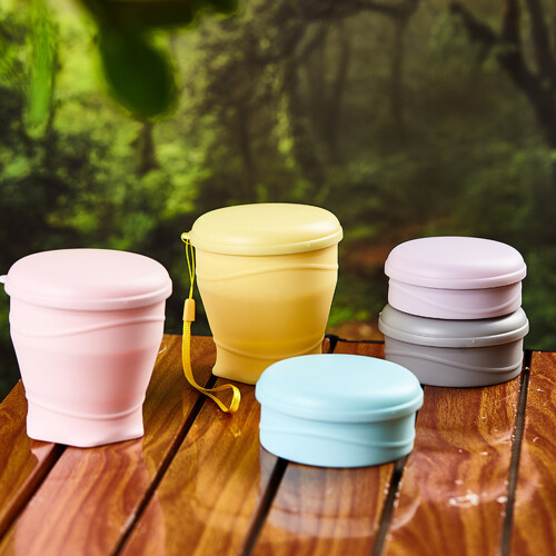 Flexibler Trinkbecher im Taschenformat, 260 ml, für-grau 2