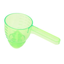 Misurino con imbuto e scala graduata, a prova di schizzi, in ABS, 80 ml, cucchiaio da cucina, verde.