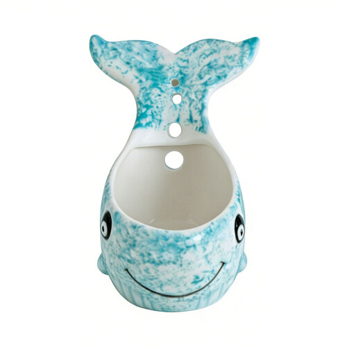 Pottery Kräuterschälschüssel, 4 große Löcher,