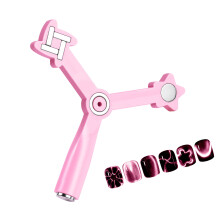 Cats Eye Gels Nail Polishes Magnets Wheel With Handle For-Pink