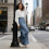 Women's High Waist Wrap Front Ruffled Skirted-Light  Blue L 7