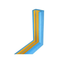 Protection de panneau de basket - SOFTEE EQUIPMENT - Deluxe - Mousse PE 45 kg - Lot 3 pièces - Bleu 107 cm