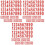 Stickers Chiffres Adhésifs Rouges Pour Aux Lettres 2