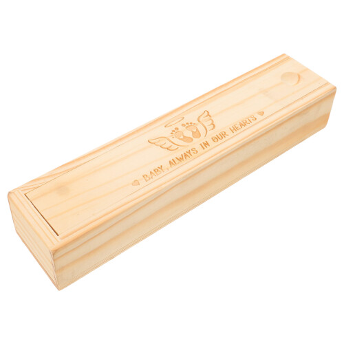 Boîte Beige En Bois Garde Test Grossesse Annonce Parentale