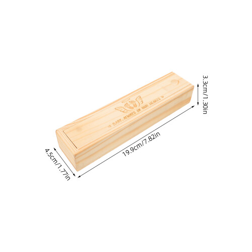 Boîte Beige En Bois Garde Test Grossesse Annonce Parentale 1