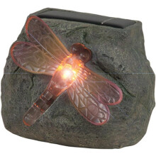 LED Solar Rock Butterfly and Dragonfly - 2 Pack