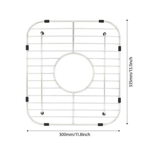Strong Steel Sink Protector Grille Sink Grille Rack for Dishware 2