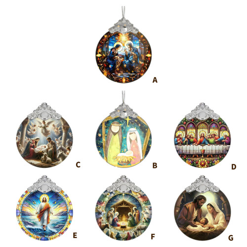Nativity Ornament for Christmas Tree Religious Gift Nativity-D 1