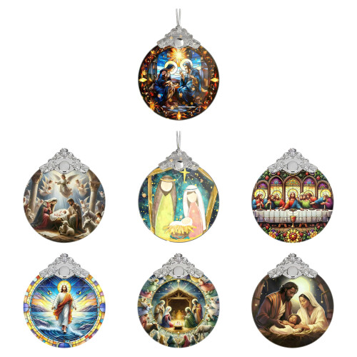 Nativity Ornament for Christmas Tree Religious Gift Nativity-D 2