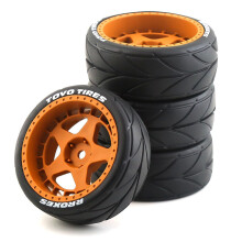 Lifehead Neumáticos y Ruedas de 65mm para HPI Ken Block, Tamiya XV01 TT01 TT02B