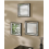 Set Of 3 Square Black Beaded Mirror Plastic 30x2Cm 2