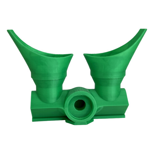 Compact Portable Eye Rinse Tool Two Sprays Heads-Green