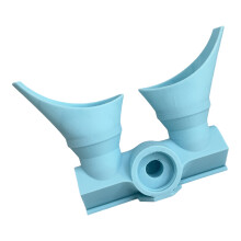 Emergency Eye Rinser With Two Nozzles Light Weight Eye-ice blue
