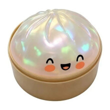 (White) Rare Glitter Dumpling Squishy Toy Mystery Blind Box Bao Bun Stress Relief Toy