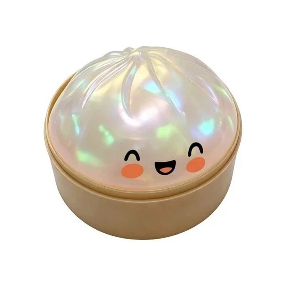 (White) Rare Glitter Dumpling Squishy Toy Mystery Blind Box Bao Bun Stress Relief Toy