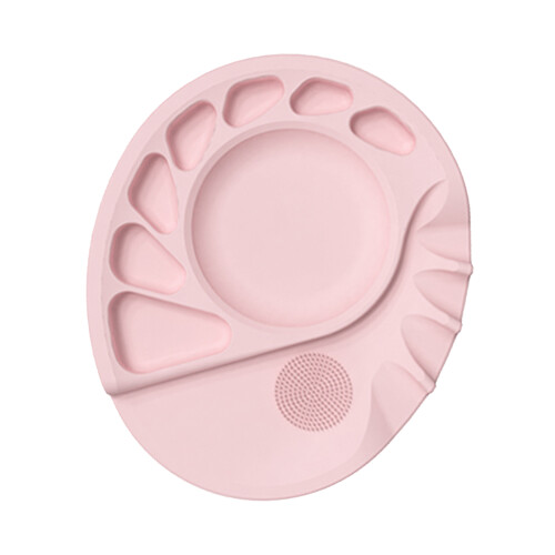 Premium Silicone Makeup Palette for Effortless Color-Pink