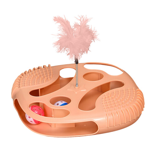 Intelligence Enhancing Puss Entertainment Toy on-Pink
