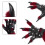 Playful Cats Paws Design Gloves Comfort Punk Studs Multi-Black 4