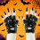 Playful Cats Paws Design Gloves Comfort Punk Studs Multi-Black 6