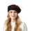 Oversized Knit Beret Cap with Cable Knit Winter-Coffee Color 4