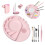 Premium Silicone Makeup Palette for Effortless Color-Pink 6