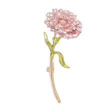 Fashionable Alloy Flower Brooch Suitable For-Gold pink 2657