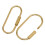 Modischer Schlüsselhalter aus Messing, goldene Schlüsselringe,-B 6
