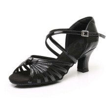 (Black 5 Cm, S:39) Tanzschuhe für Erwachsene mit hohem Absatz, weiche Sohle, rutschfeste Tanzschuhe für Gesellschaftstänze und Tanzübungen