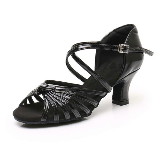 (Black 5 Cm, S:41) Παπούτσια χορού ενηλίκων με ψηλοτάκουνα, παπούτσια χορού με μαλακή
