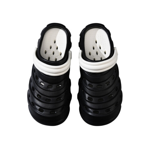 (black, 44-45) Σανδάλια Unisex για ενίσχυση ύψους 2026 | Αναπνέουσες διάτρητες πλατφόρμες