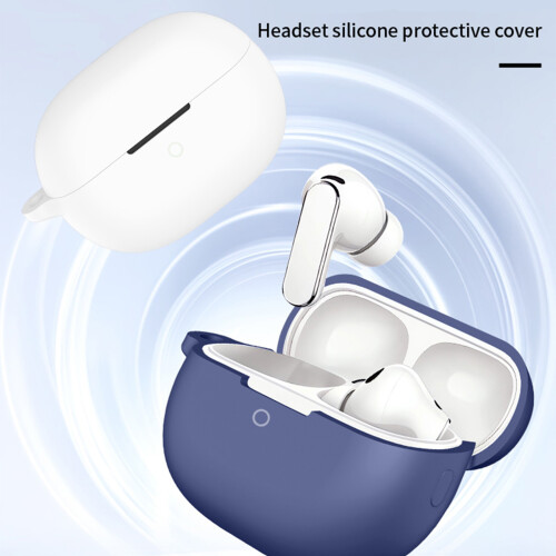Shockproof Headphone Silicone Cover Dustproof Sleeve-White 2