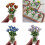 Handcraft Crystal Flower Statue Ornaments Artificial-Navy Blue 3