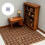 9PCS Wooden Floor Tile Model Figure for Creative Craft-D 2