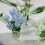 Handcraft Crystal Flower Statue Ornaments Artificial-Navy Blue 7
