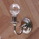 Metal Frame Crystal Wall Lamp Model Figurine 1/12 Doll-Silver 6