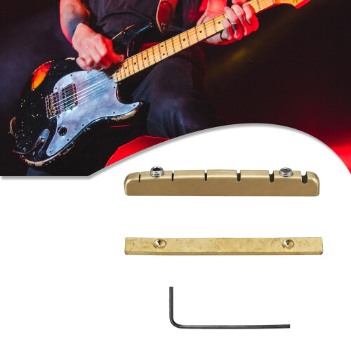 42x3.5x5mm Brass Guitar Nut Suitable for Electric Guitars String 1