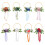 Elegant Polyester Plastic Rose Garland Wedding Party-Coffee 2