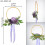 Elegant Polyester Plastic Rose Garland Wedding Party-Coffee 6