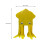 Comfortable Cuttlefish Cap Soft Cloth Easy To Clean-Yellow 4
