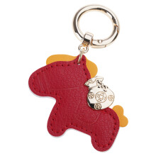 Stylish Animal Horse Car Keyring Cartoon Bag Pendant-Red