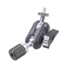 360Degree Rotatable 1/4" Female Ball Head Adapter-Black