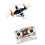 Little Remote Planes Featuring Shock Resistant ABS Frame-Black 1