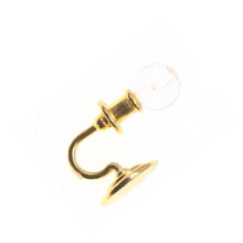 Metal Frame Crystal Wall Lamp Model Figure 1/12 Doll House-Gold
