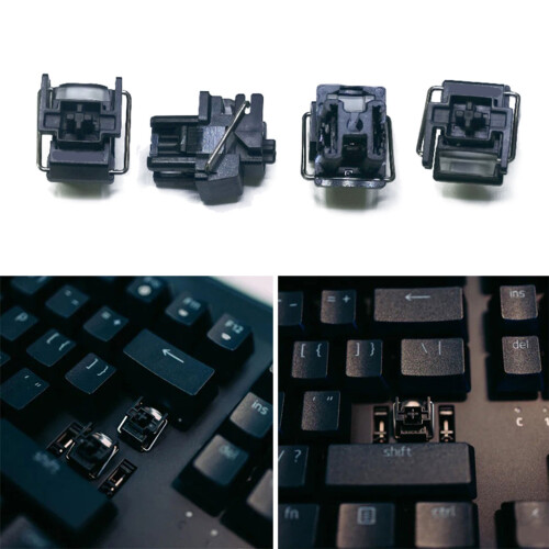 4PCS Clicky Linear Opt Switches Hot Swappable for-RedSwitch 1